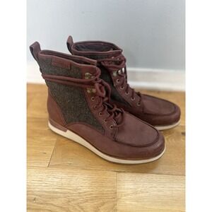 Merrell Shoes Roam Mid Casual‎ Boots Burgundy Brownish Raisin Size 8